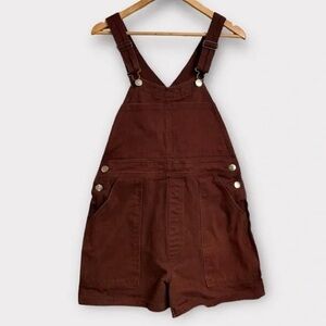 Big Bud Press Overalls Shortalls Shorts Brown Fudgesicle XS